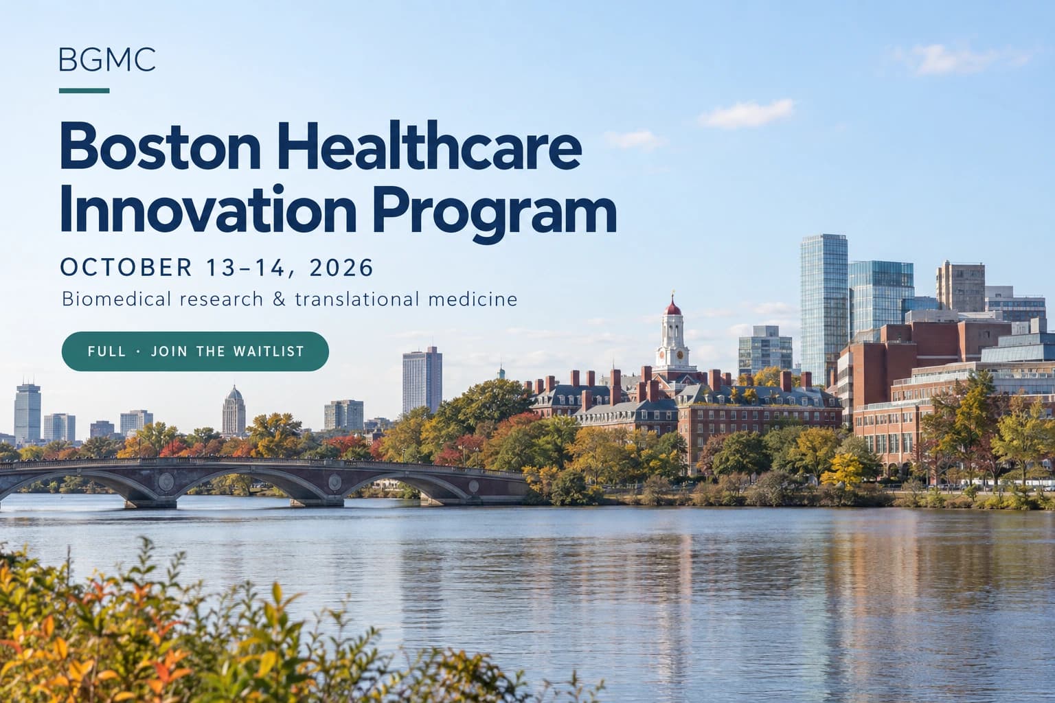 Healthcare Innovation, Biomedical Research & Translational Medicine — October 13–14, 2026 (event poster)